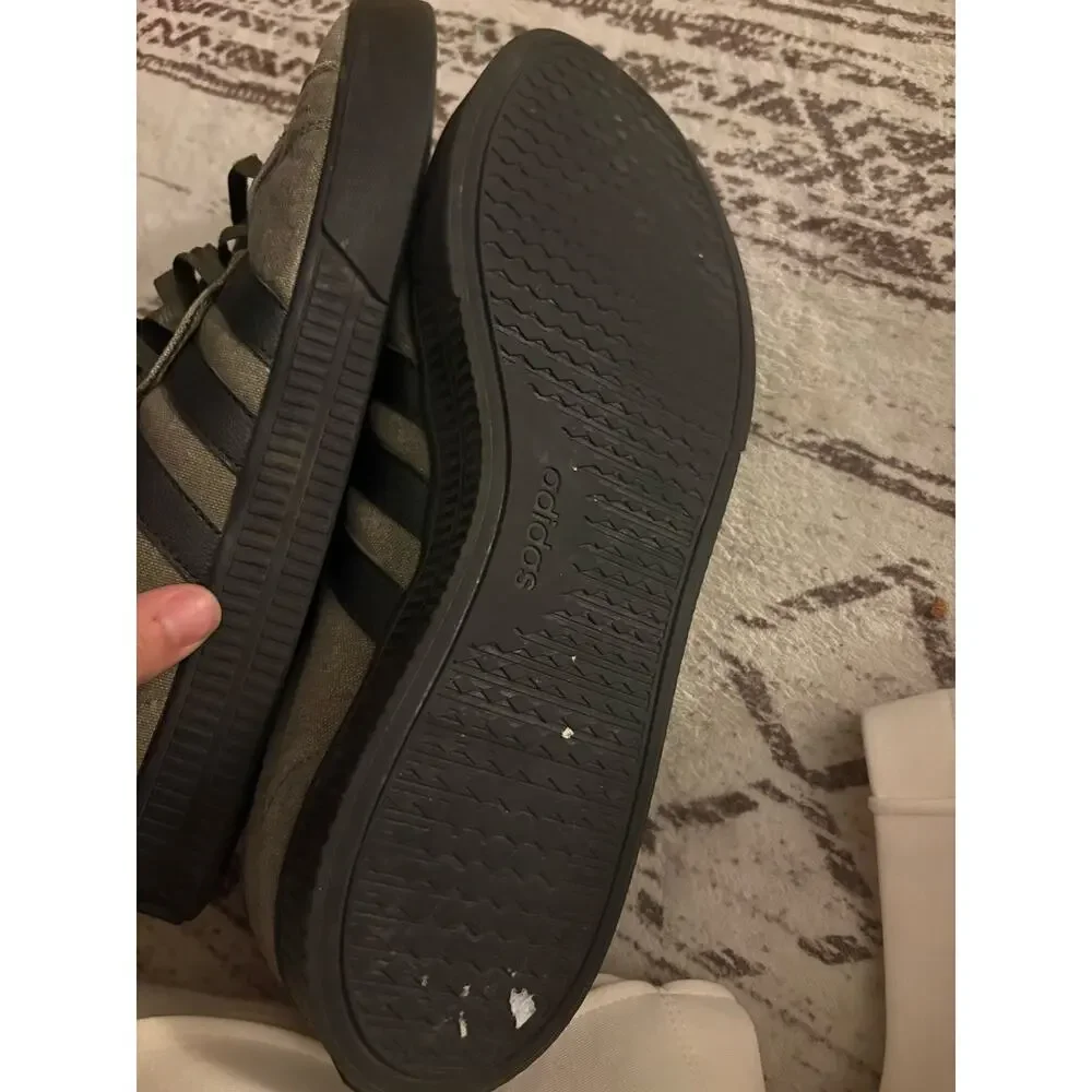 ADIDAS Men's Daily 3.0 Sneakers in Olive Strata Core Black 11.5